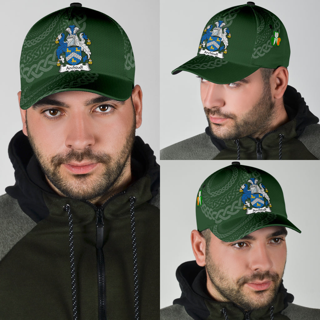 Archdall Coat Of Arms - Irish Family Crest St Patrick's Day Hat Classic Cap Trucker Hats Custom Hats Gifts For Men & Women