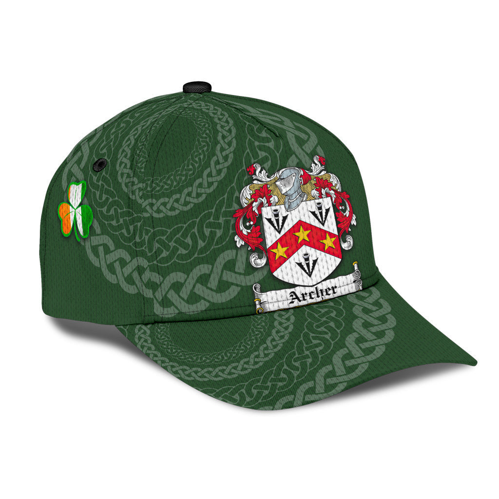 Archer Coat Of Arms - Irish Family Crest St Patrick's Day Hat Classic Cap Trucker Hats Custom Hats Gifts For Men & Women