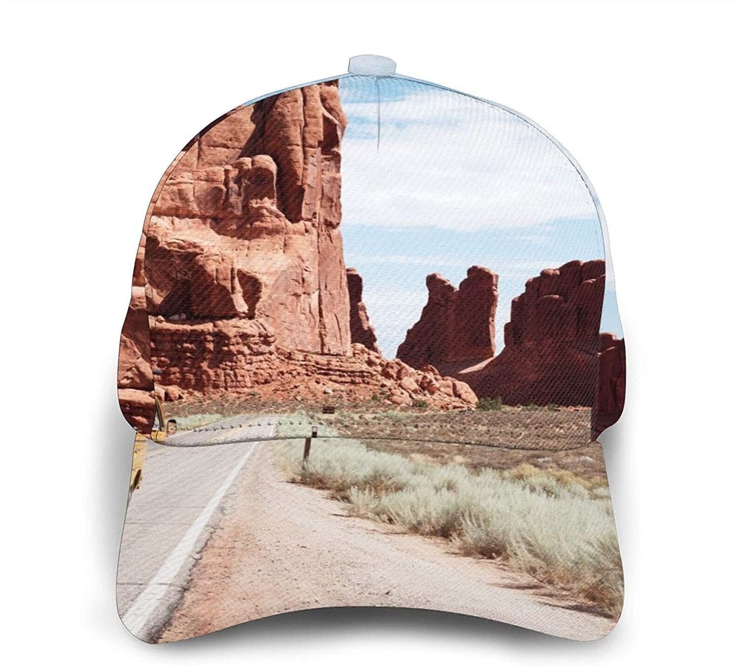 Arches National Park Entrance Classic Baseball 3D Cap Adjustable Twill Sports Dad Hats For Unisex Trucker Hats Custom Hats Gifts For Men & Women