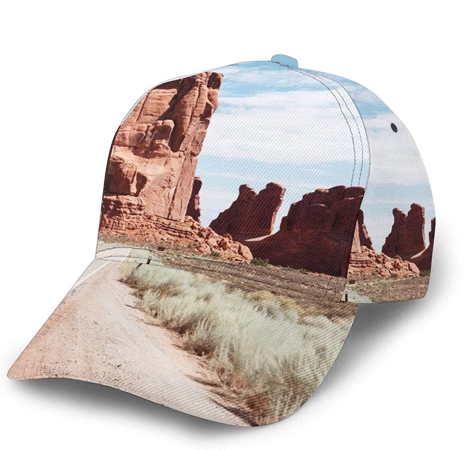 Arches National Park Entrance Classic Baseball 3D Cap Adjustable Twill Sports Dad Hats For Unisex Trucker Hats Custom Hats Gifts For Men & Women