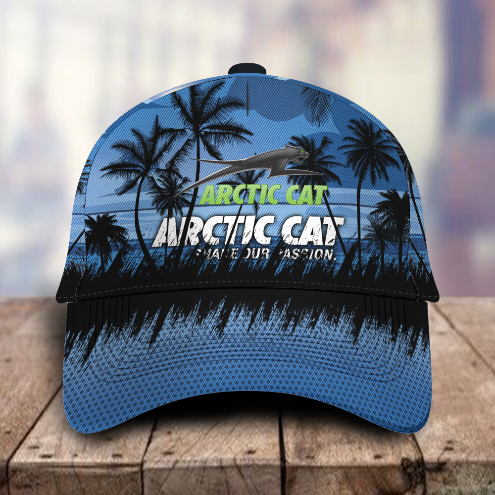 Arctic cat 3D Classic Cap Hawaiian Tropical Car Motor Brand Hats Trucker Hats Custom Hats Gifts For Men & Women