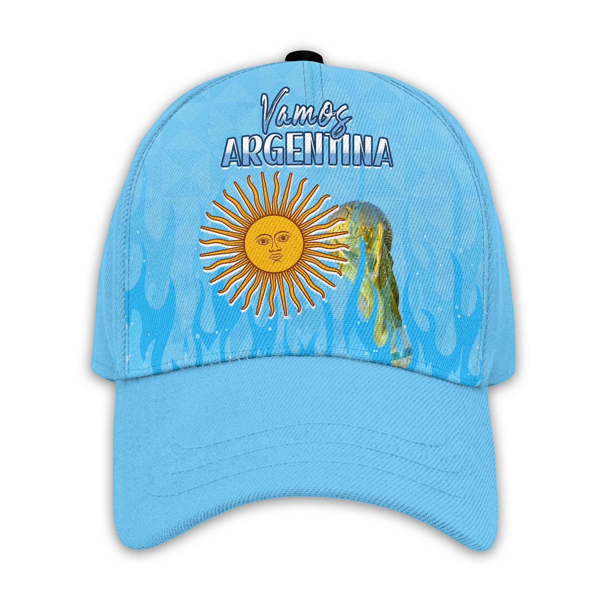 Argentina Football Classic Cap Vamos Sky Champions World Cup Fire Ver.02 LT13 Trucker Hats Custom Hats Gifts For Men & Women