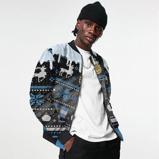 Argentina Ugly Christmas Sweater Sport Soccer Team, World Cup 2022 3D Sweatshirt - Image 16