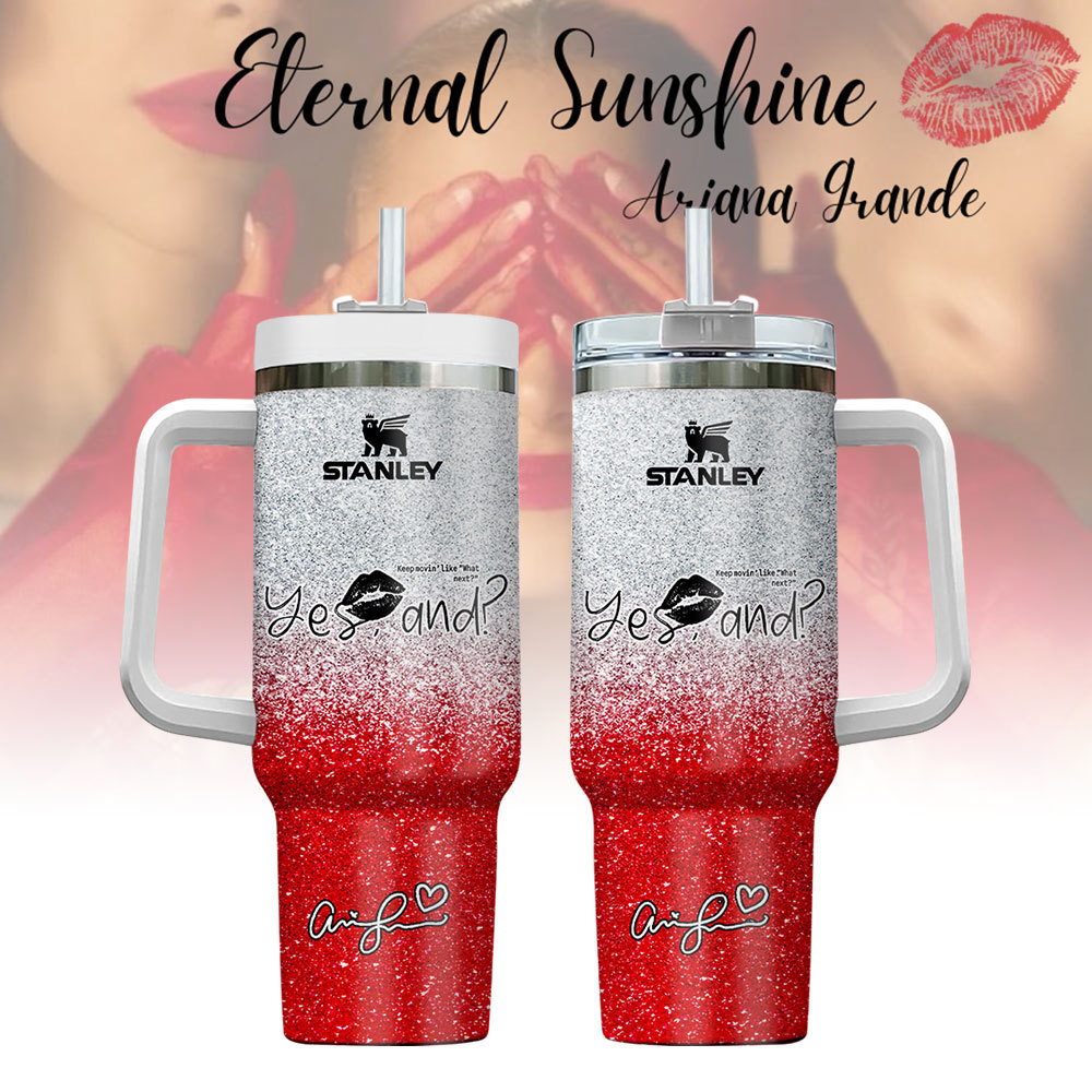 Ariana Grande Eternal Sunshine Glitter Music Custom Stanley Cup 40 oz 30 oz Tumbler With HandleTVC2301223