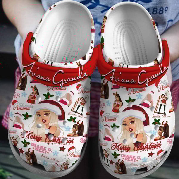 Ariana Grande Music Crocs Crocband Clogs Shoes Comfortable For Men Women and Kids