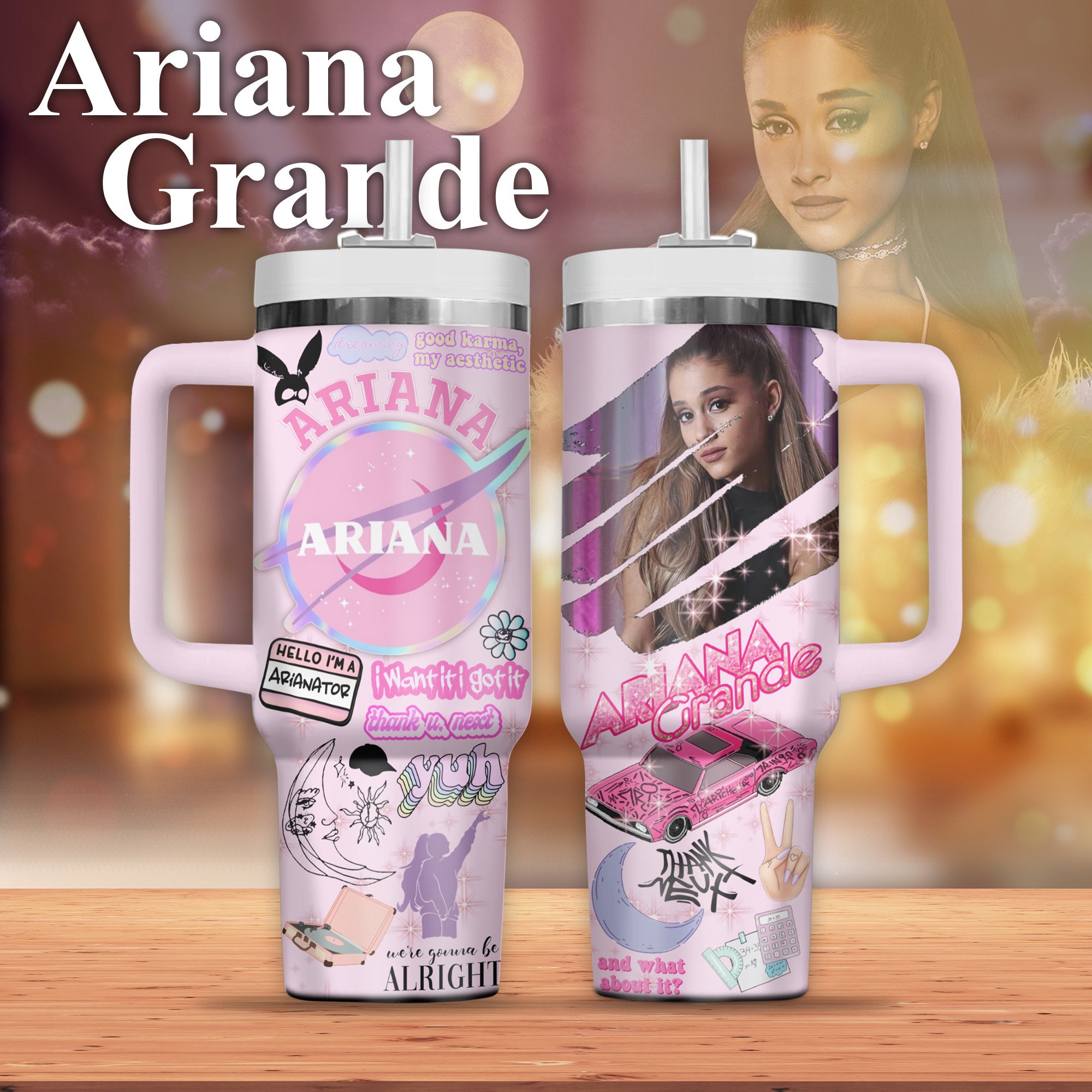 Ariana Grande Music Custom Stanley Cup 40 oz 30 oz Tumbler With HandleTVC2301801