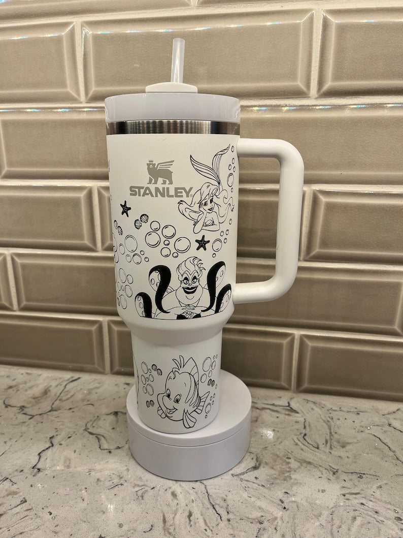 Ariel The Little Mermaid Disney Cartoon Custom Stanley Cup 40 oz 30 oz Tumbler With HandleTVC2301776