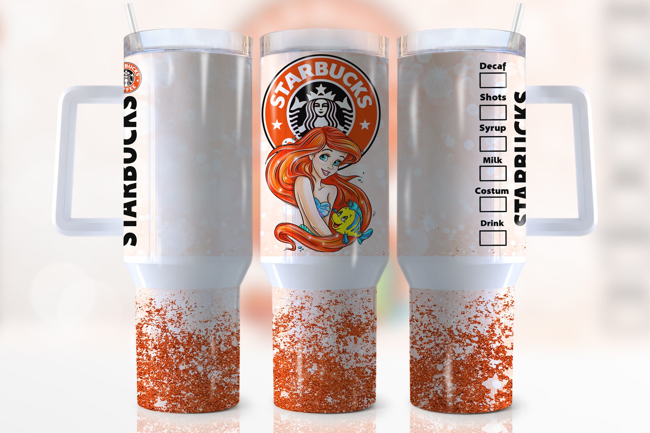 Ariel The Little Mermaid Disney Cartoon Custom Stanley Cup 40 oz 30 oz Tumbler With HandleTVC2301945
