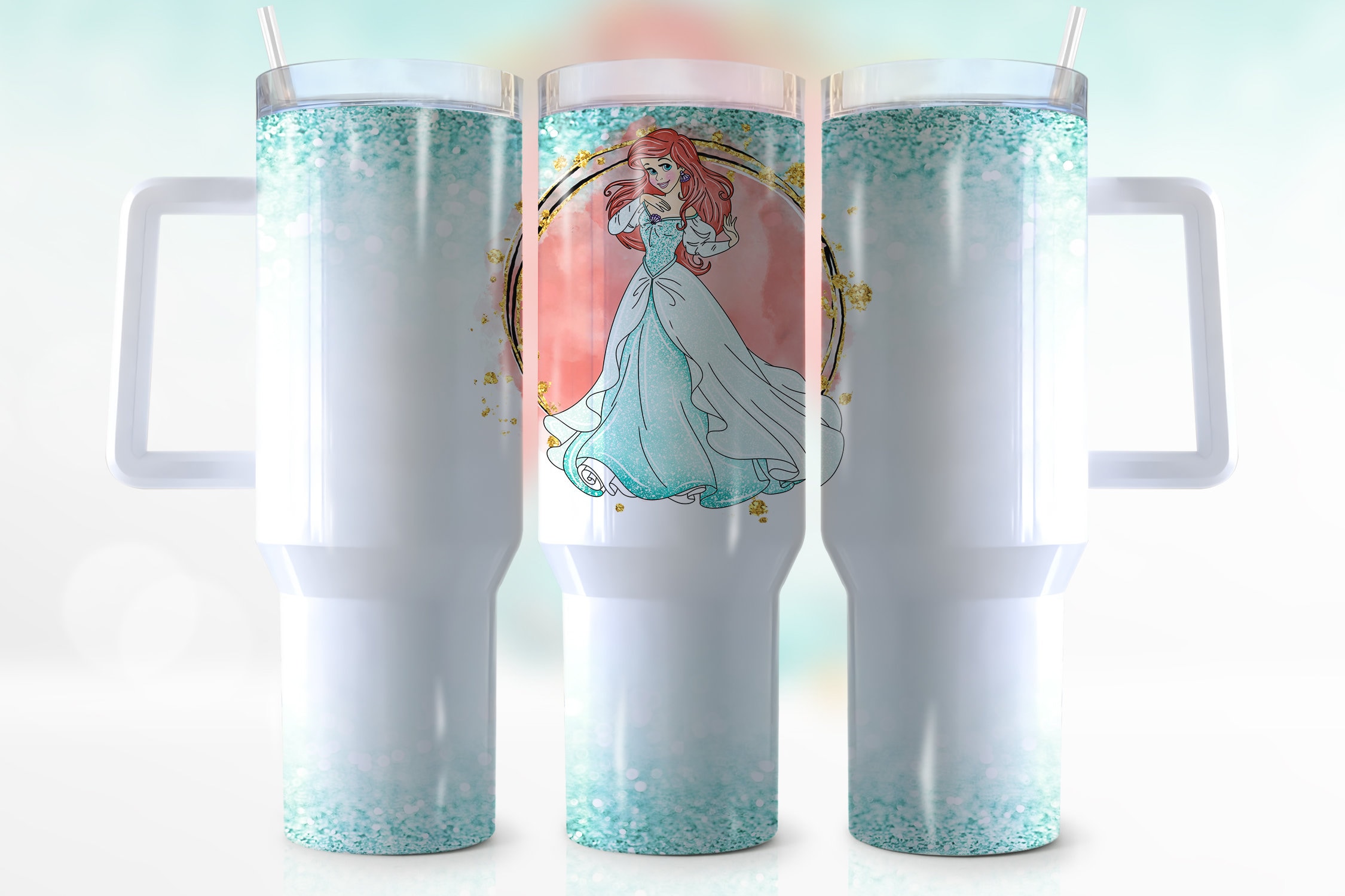 Ariel The Little Mermaid Disney Cartoon Custom Stanley Cup 40 oz 30 oz Tumbler With HandleTVC2301948