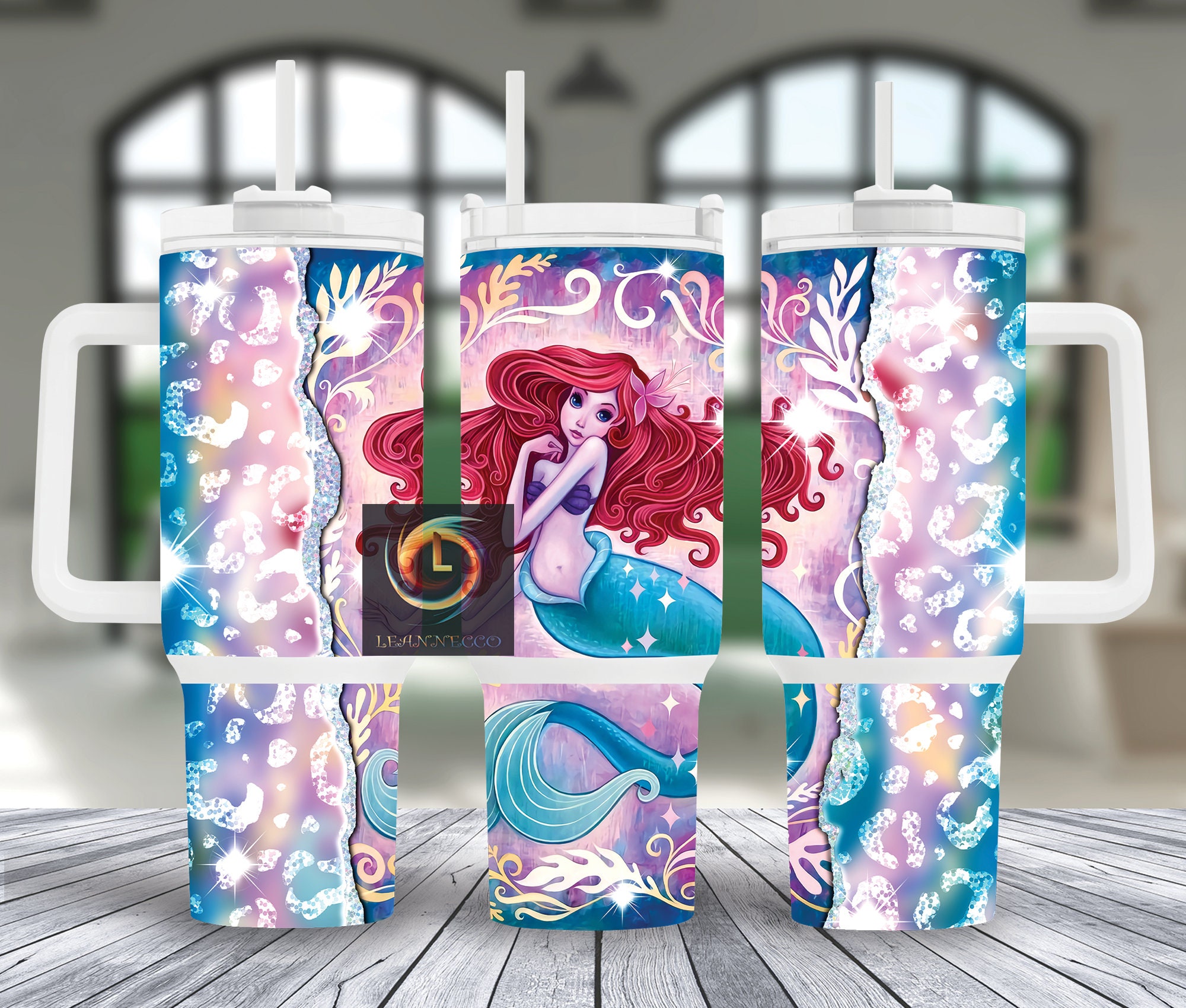 Ariel The Little Mermaid Disney Cartoon Custom Stanley Cup 40 oz 30 oz Tumbler With HandleTVC2301990