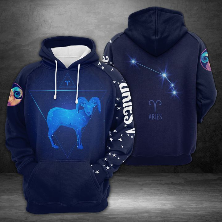 Aries Horoscope 3D All Over Print Hoodie, Zip Hoodie