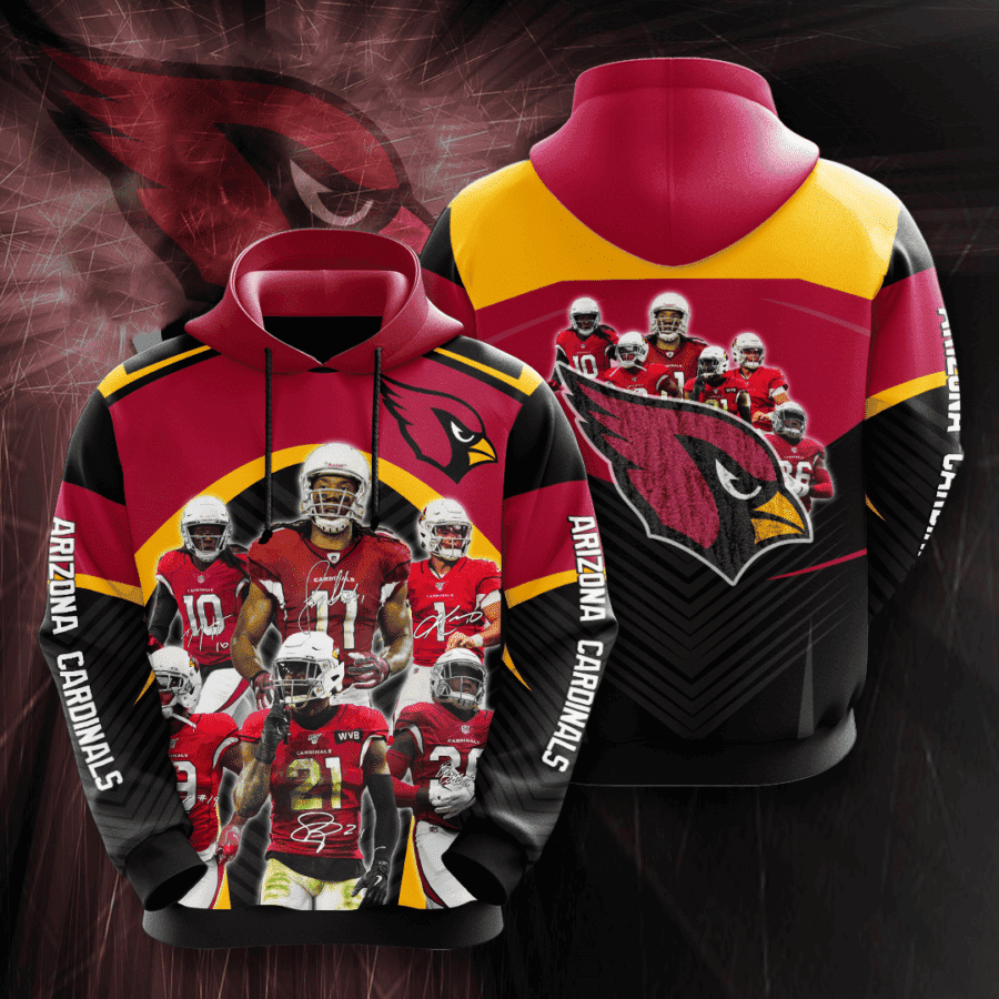 Arizona Cardinals 3D All Over Print Hoodie, Zip Hoodie