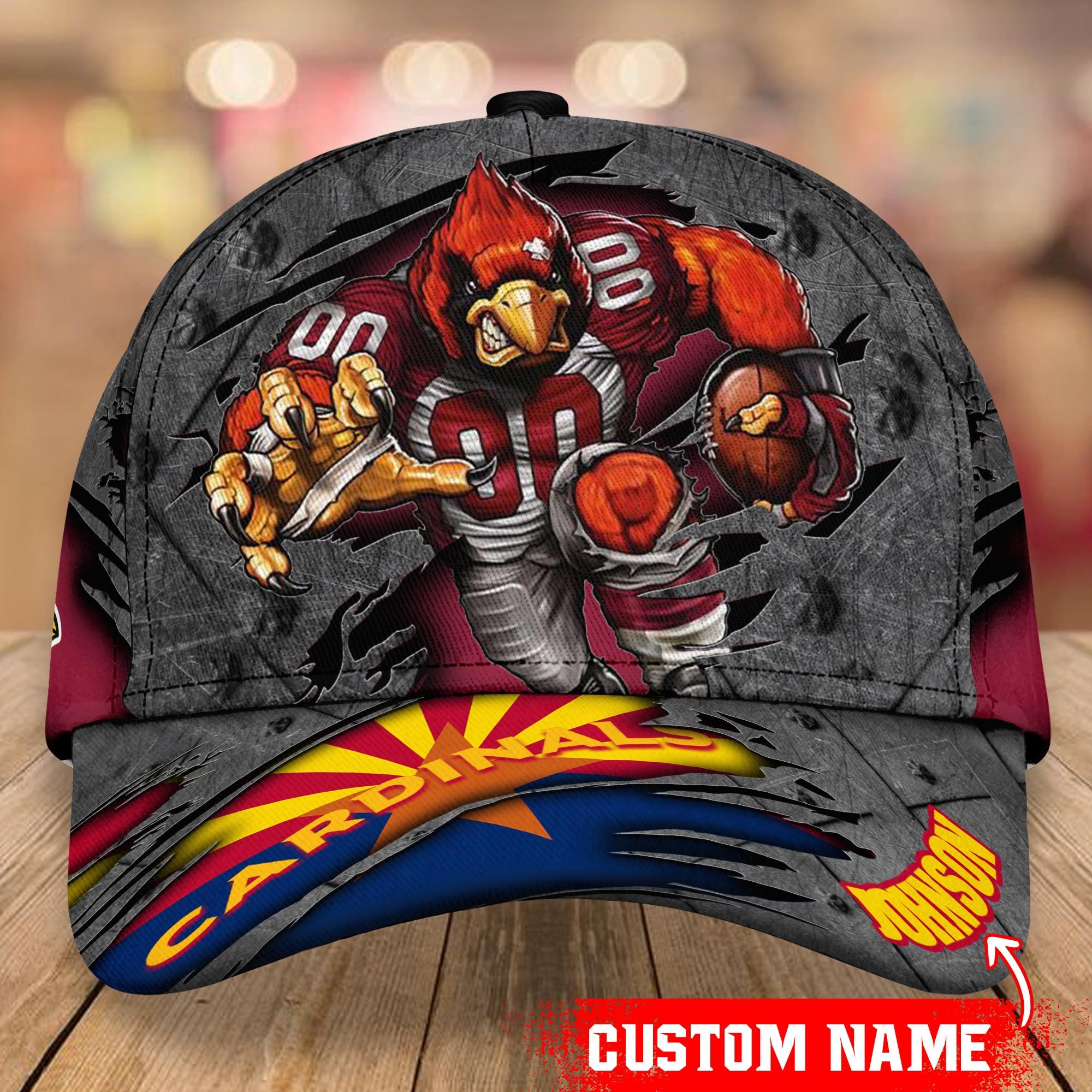 Arizona Cardinals Custom Name Classic Caps Trucker Hats Custom Hats Gifts For Men & Women