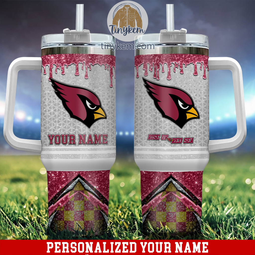 Arizona Cardinals Glitter NFL Custom Stanley Cup 40 oz 30 oz Tumbler With HandleTVC2301221