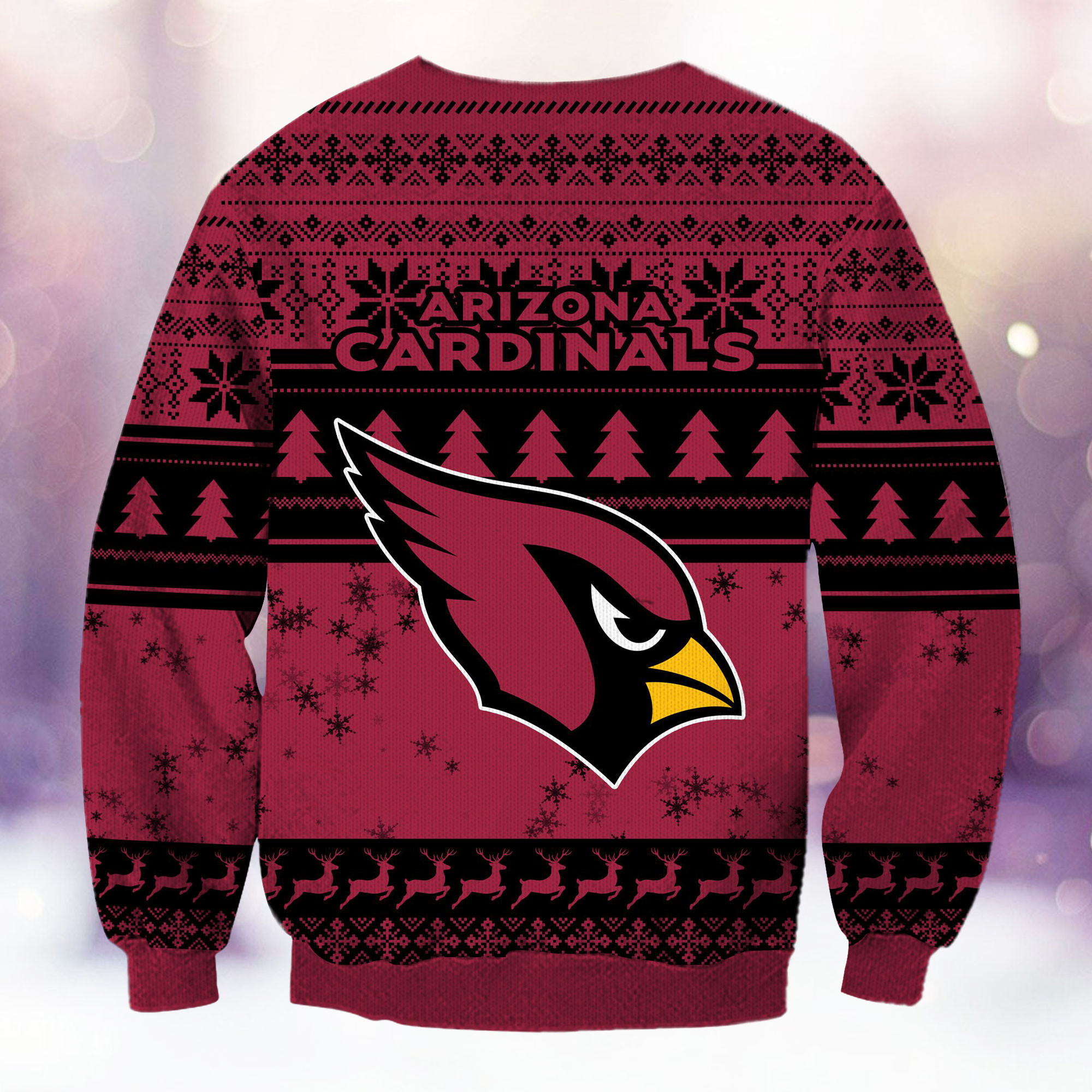 Arizona Cardinals Grinch Ugly Christmas Sweater Adult 3D Funny Matching for family - Image 3