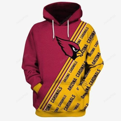Arizona Cardinals Ncaa Football Many Logo 3D All Over Print Hoodie, Zip Hoodie