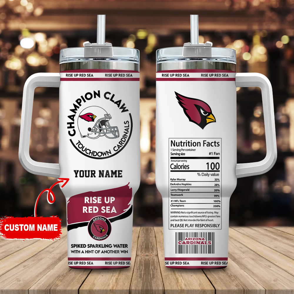 Arizona Cardinals NFL Champion Claw Custom Stanley Cup 40 oz 30 oz Tumbler With HandleTVC230130