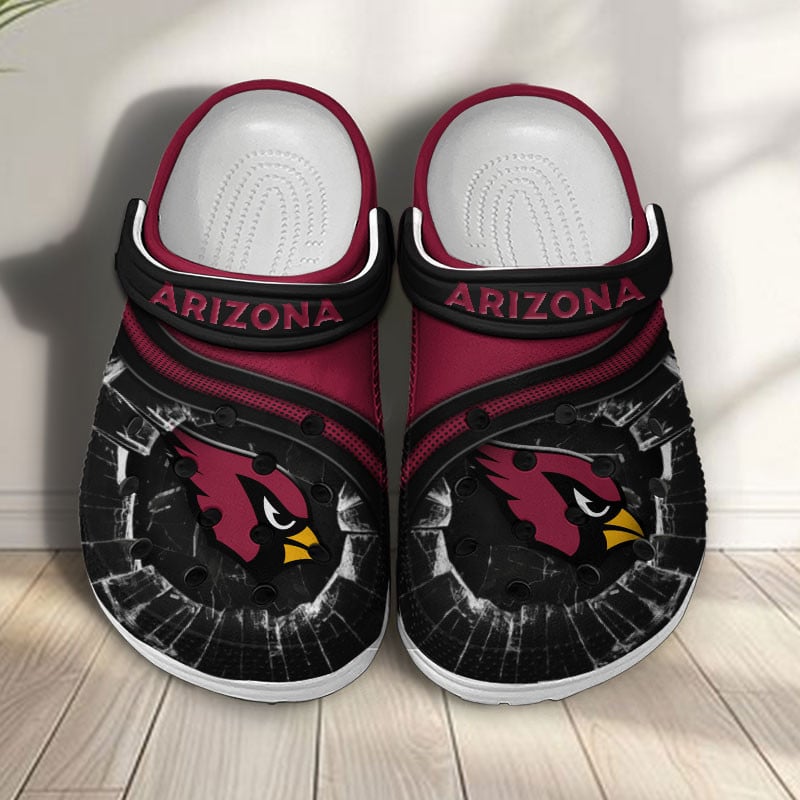 Arizona Cardinals NFL Crocs Crocband Clogs Shoes Comfortable For Men Women and Kids