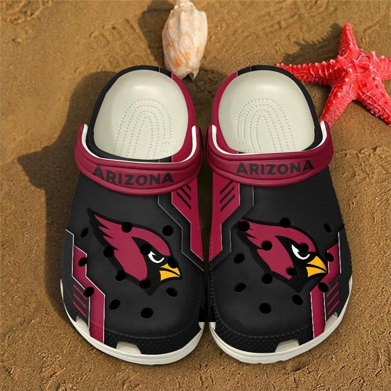 Arizona Cardinals NFL Crocs Crocband Clogs Shoes Comfortable For Men Women and Kids