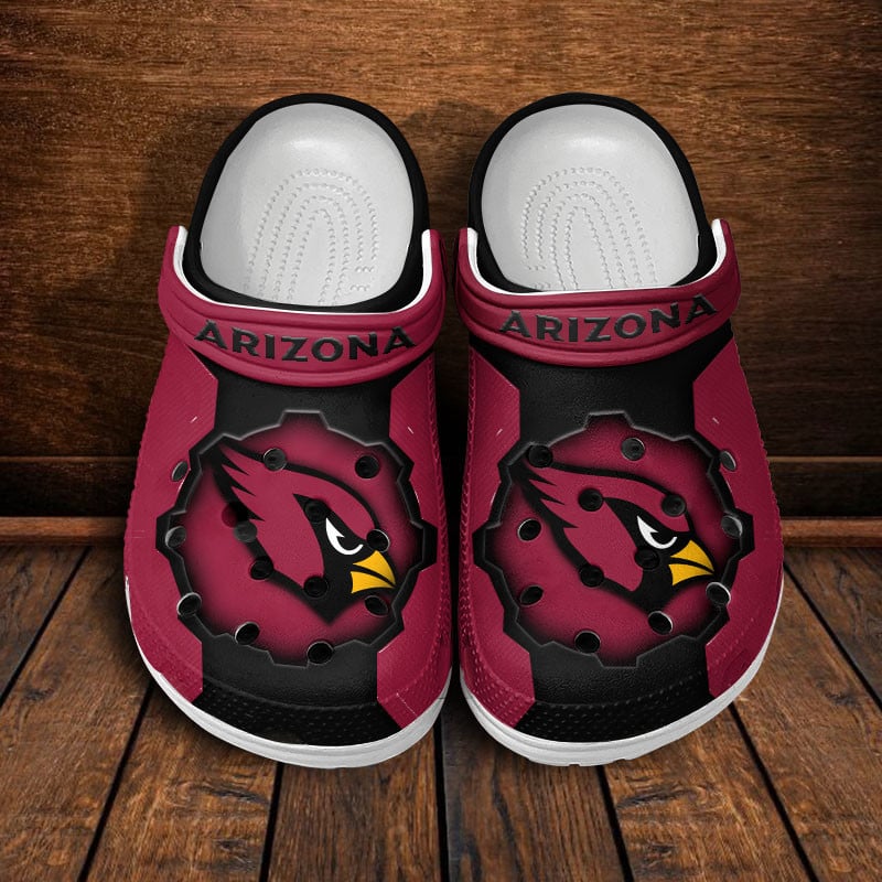 Arizona Cardinals NFL Crocs Crocband Clogs Shoes Comfortable For Men Women and Kids