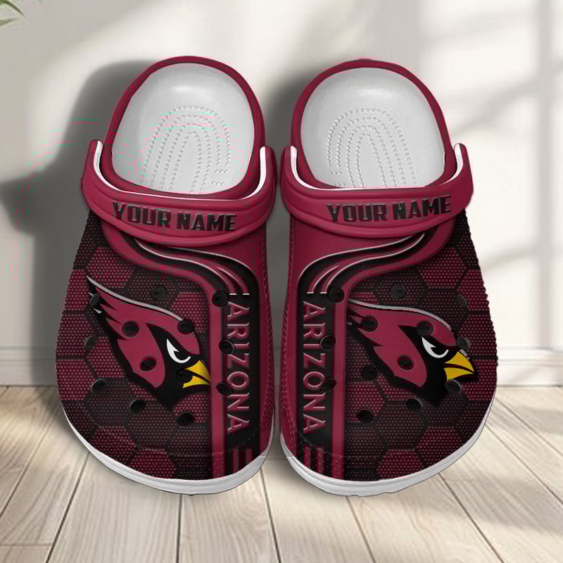 Arizona Cardinals NFL Crocs Crocband Clogs Shoes Comfortable For Men Women and Kids