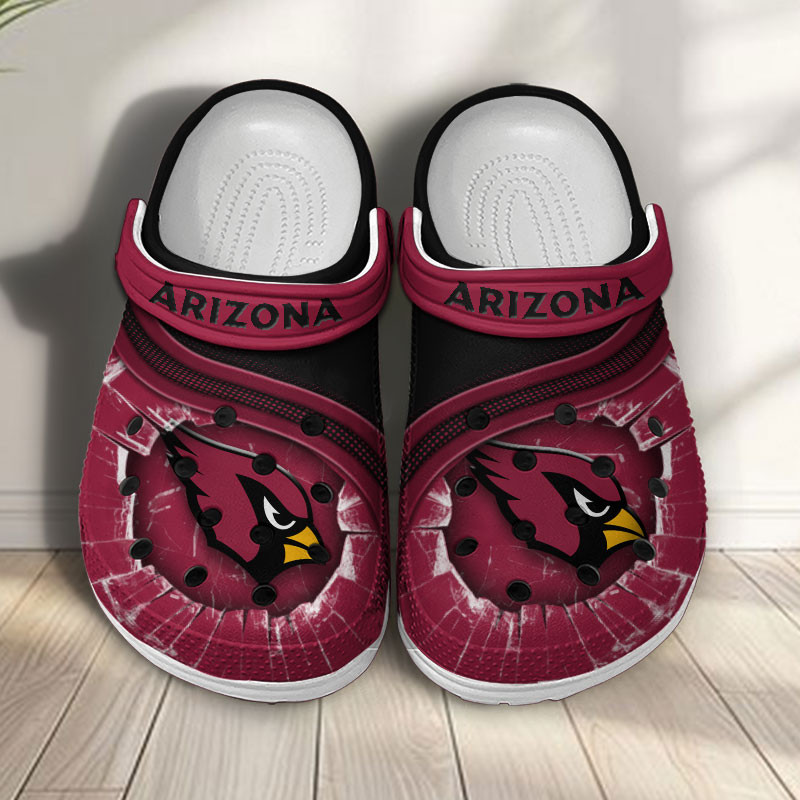 Arizona Cardinals NFL Crocs Crocband Clogs Shoes Comfortable For Men Women and Kids