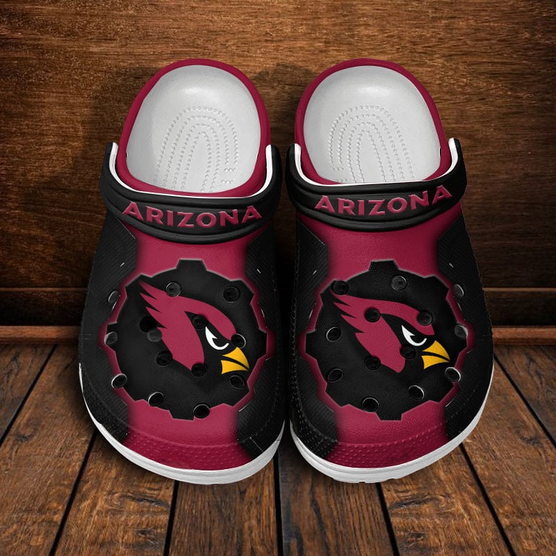 Arizona Cardinals NFL Crocs Crocband Clogs Shoes Comfortable For Men Women and Kids