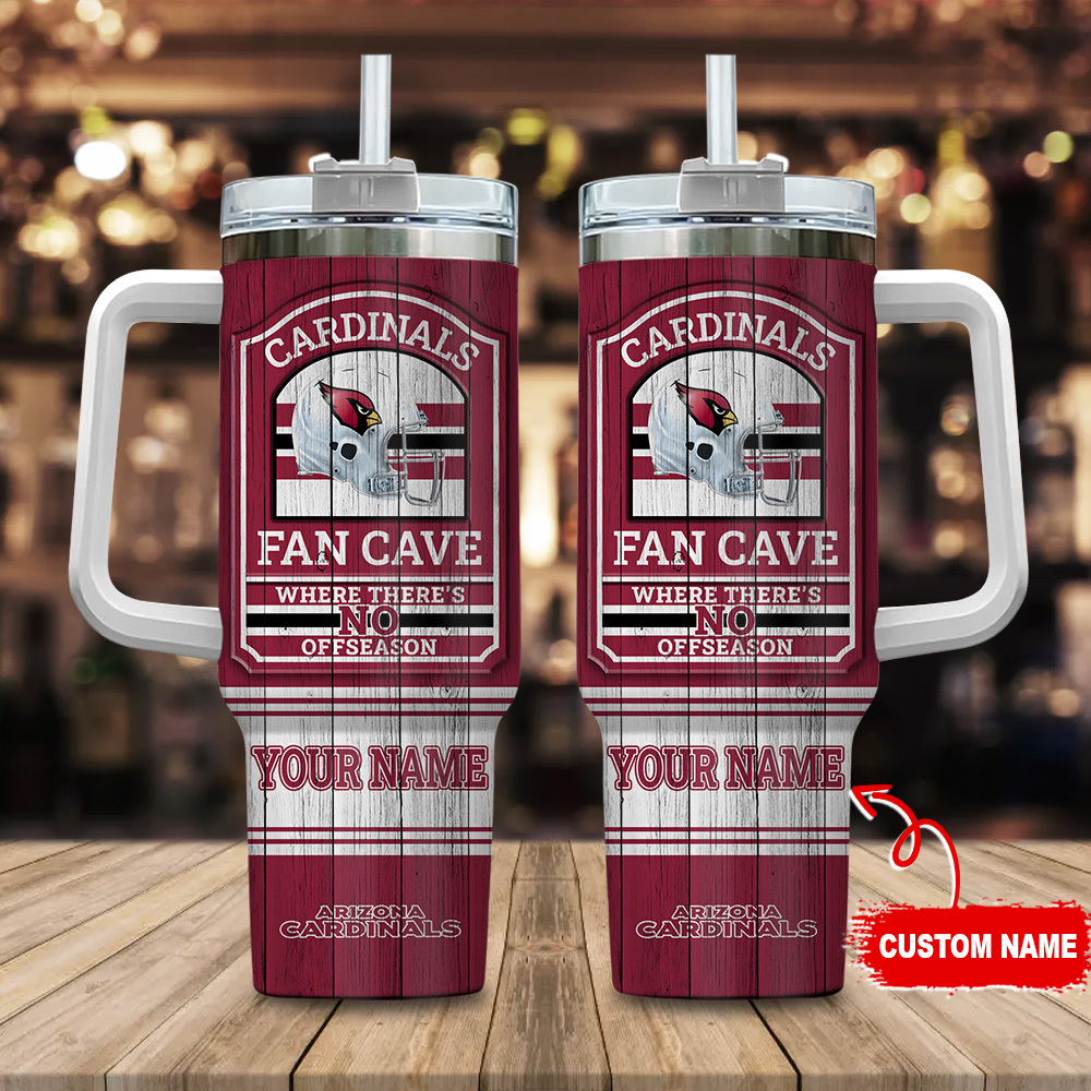 Arizona Cardinals NFL Fan Cave Custom Stanley Cup 40 oz 30 oz Tumbler With HandleTVC230174