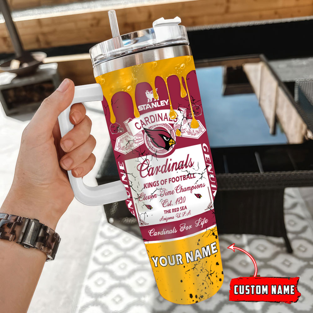 Arizona Cardinals NFL Kings Of Football Custom Stanley Cup 40 oz 30 oz Tumbler With HandleTVC230154 - Image 3