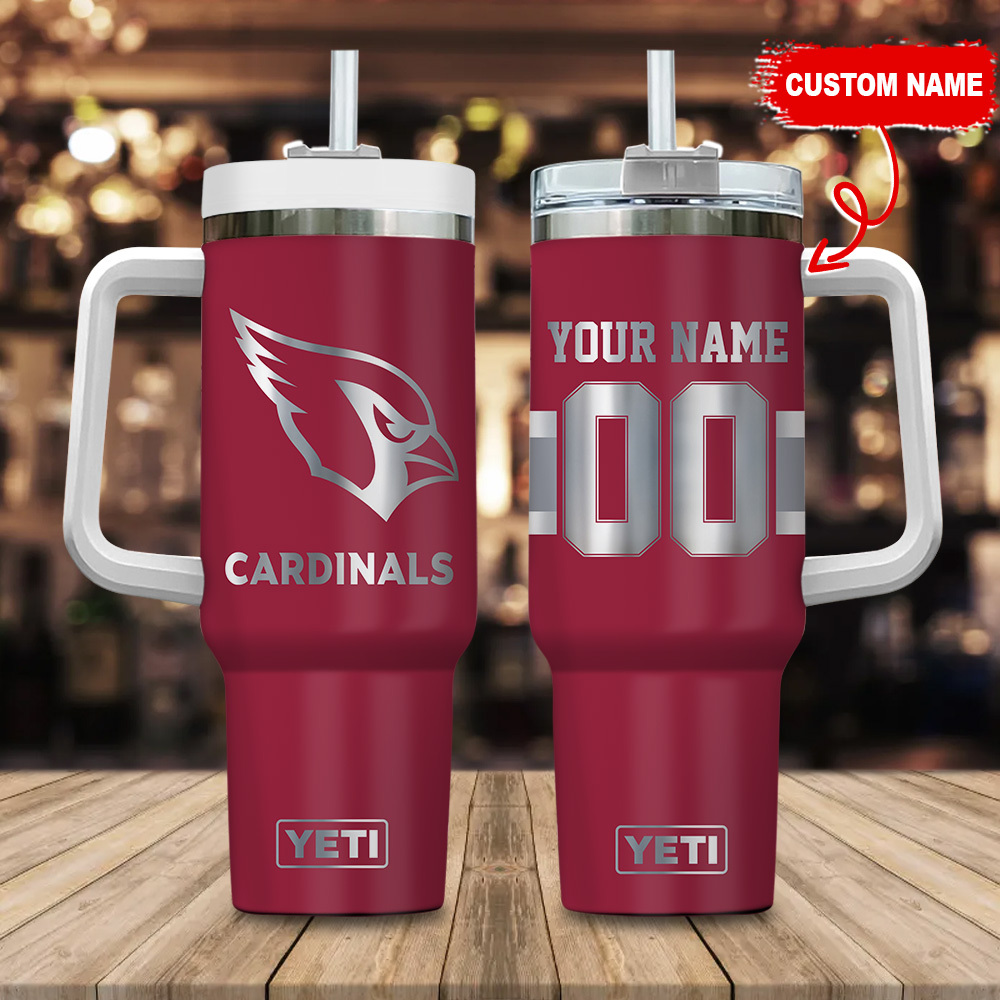 Arizona Cardinals NFL Laser Engraved Effect Custom Stanley Cup 40 oz 30 oz Tumbler With HandleTVC2301120