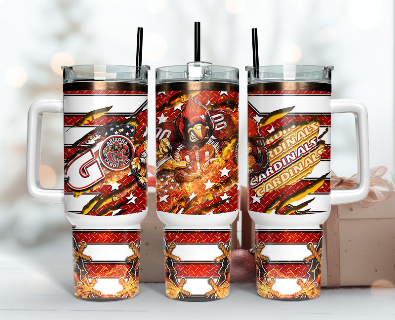 Arizona Cardinals NFL Mascot Custom Stanley Cup 40 oz 30 oz Tumbler With HandleTVC2301147
