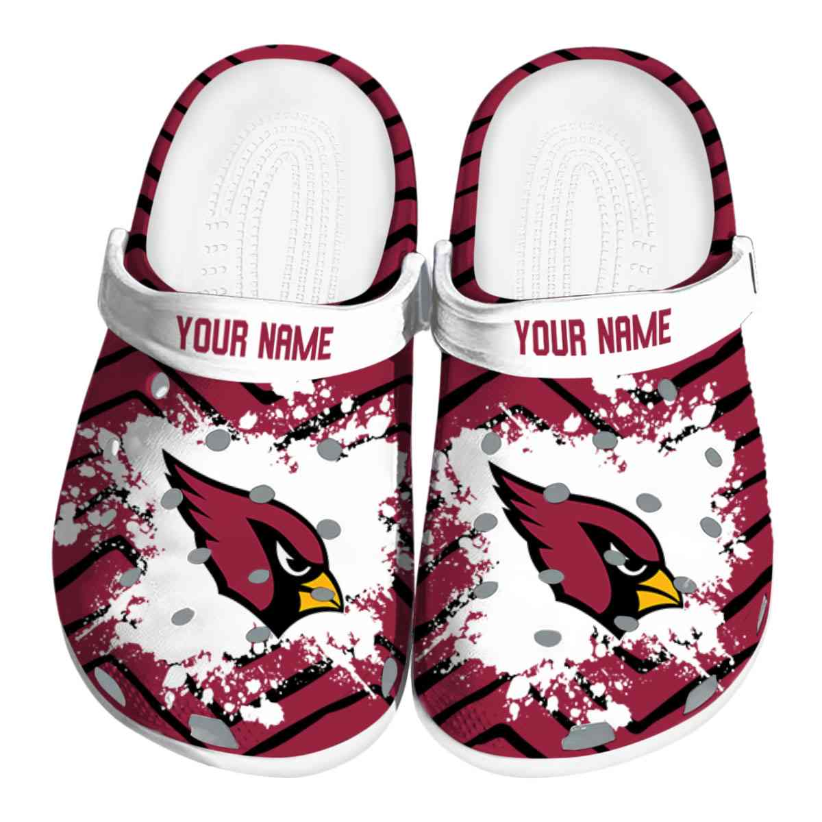 Arizona Cardinals NFL Sport Crocs Crocband Clogs Shoes Comfortable For Men Women and Kids