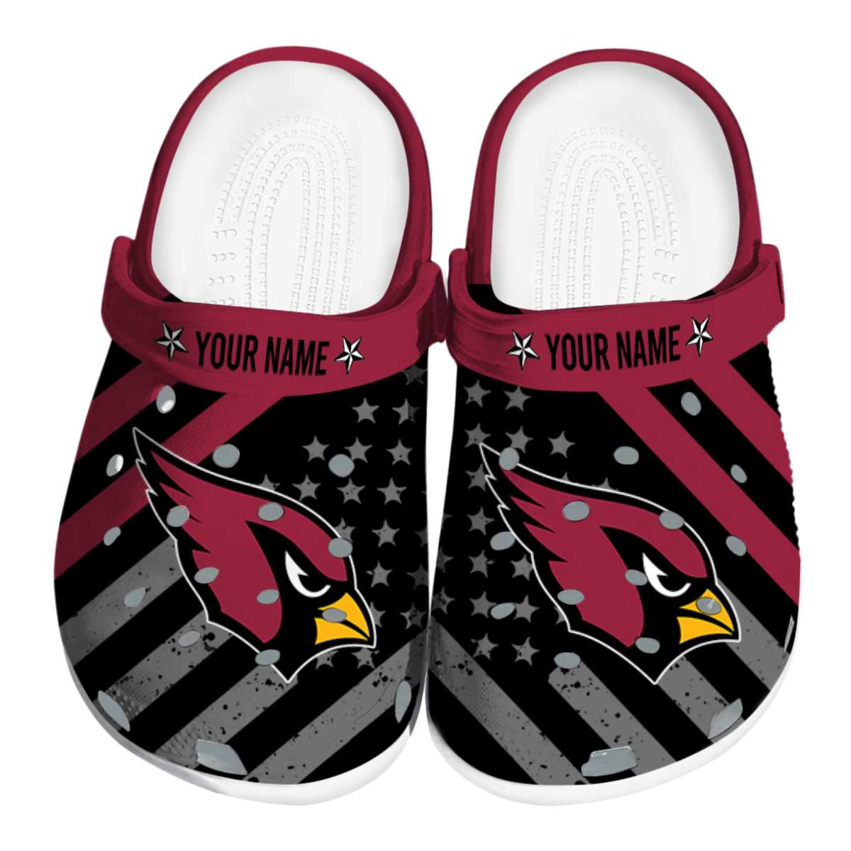 Arizona Cardinals NFL Sport Crocs Crocband Clogs Shoes Comfortable For Men Women and Kids
