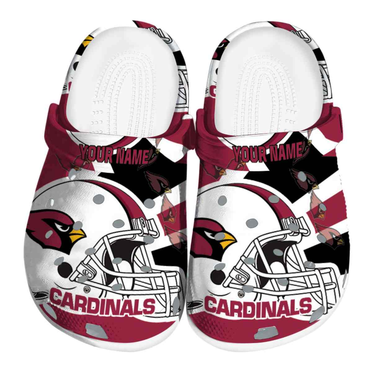 Arizona Cardinals NFL Sport Crocs Crocband Clogs Shoes Comfortable For Men Women and Kids