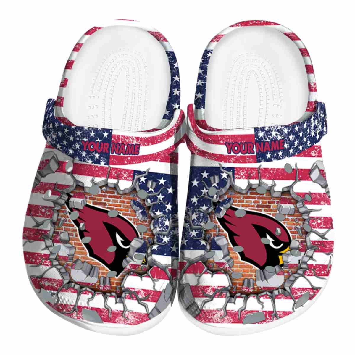 Arizona Cardinals NFL Sport Crocs Crocband Clogs Shoes Comfortable For Men Women and Kids