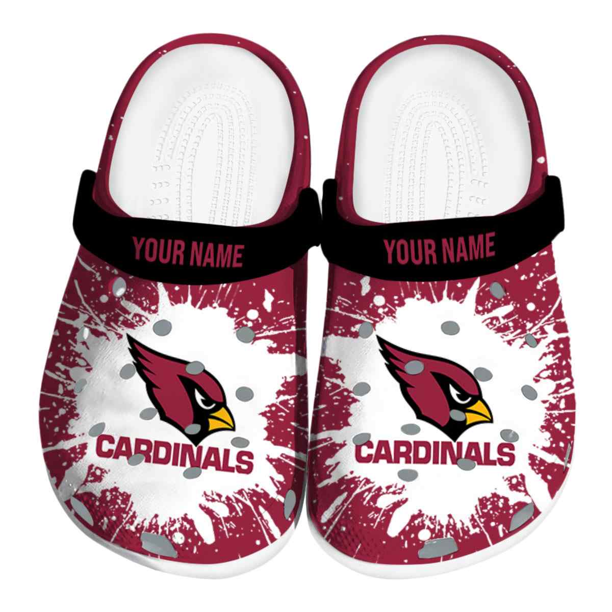 Arizona Cardinals NFL Sport Crocs Crocband Clogs Shoes Comfortable For Men Women and Kids