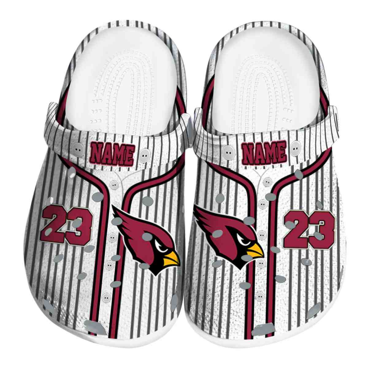 Arizona Cardinals NFL Sport Crocs Crocband Clogs Shoes Comfortable For Men Women and Kids