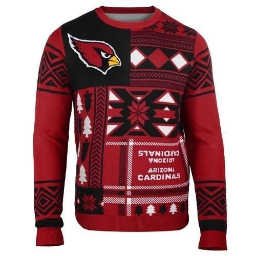 Arizona Cardinals Patches Ugly Christmas Sweater Adult 3D Funny Matching for family - Image 2