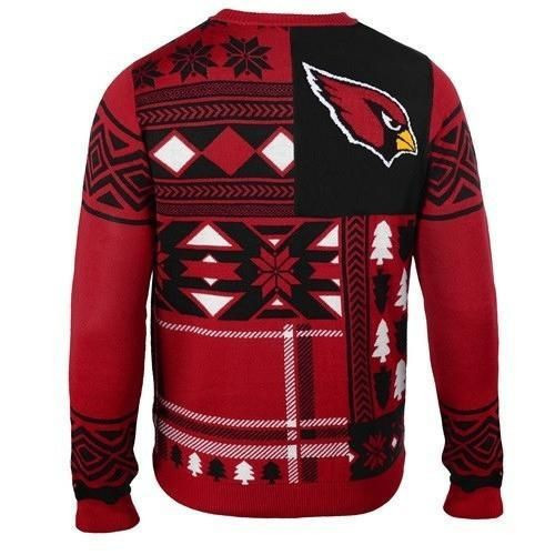 Arizona Cardinals Patches Ugly Christmas Sweater Adult 3D Funny Matching for family