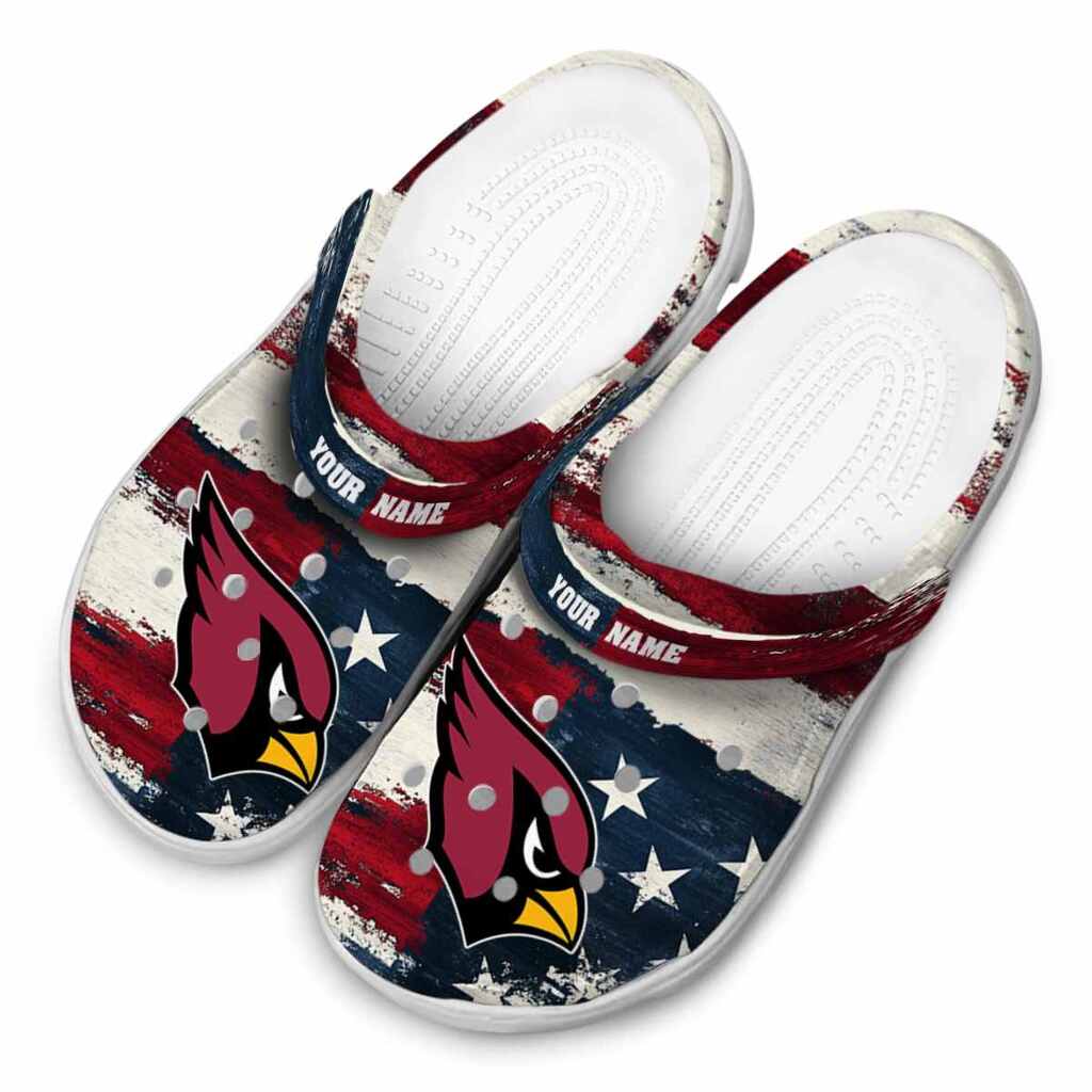 Arizona Cardinals Patriotic Stripes ClogTVC1801961 - Image 4