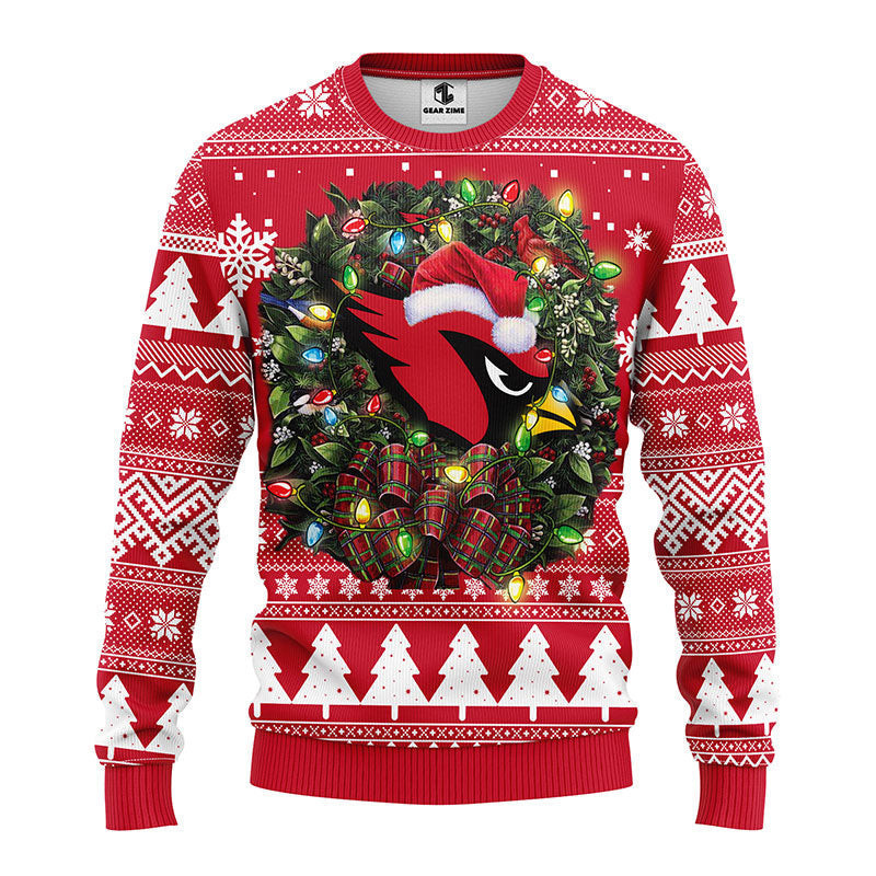 Arizona Cardinals Ugly Christmas Sweater Adult 3D Funny Matching for family