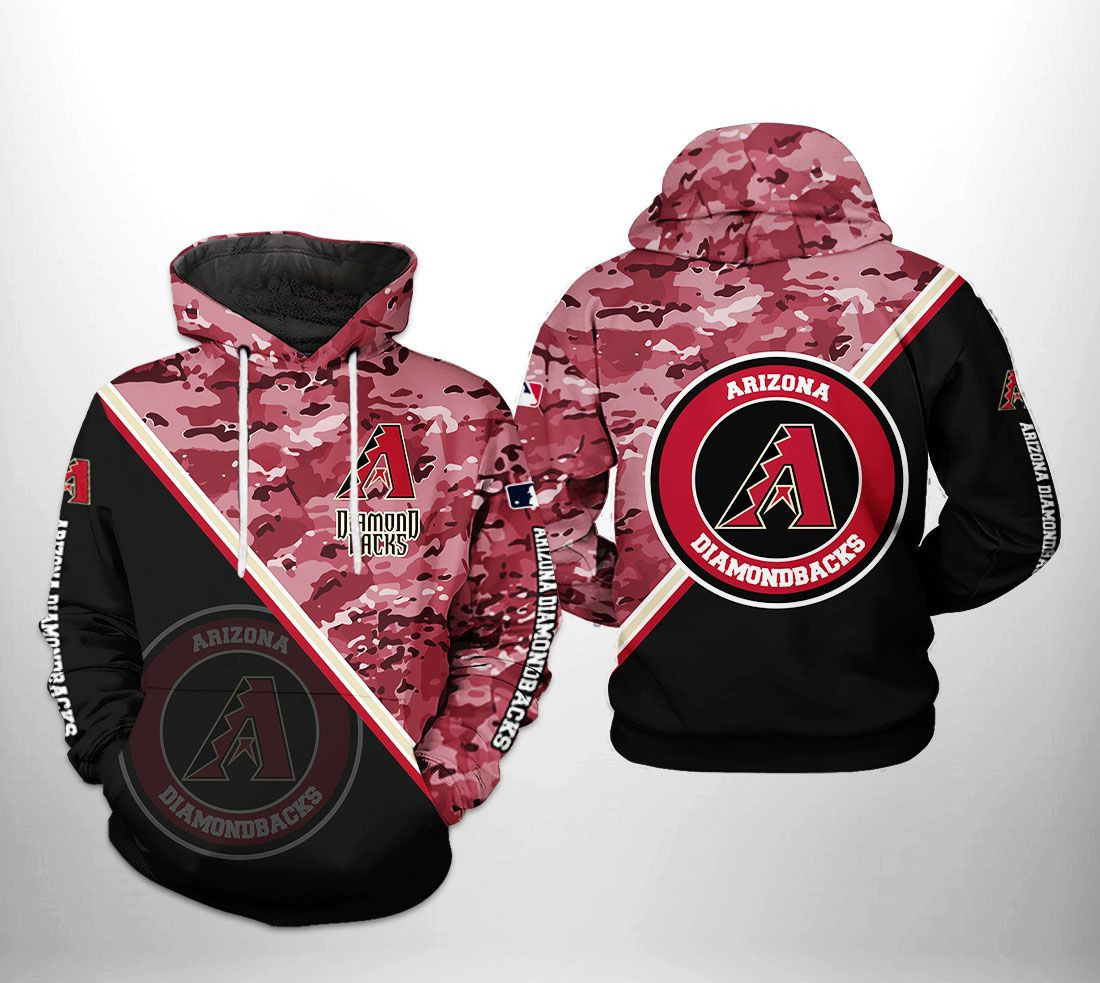 Arizona Diamondbacks MLB Camo Team 3D All Over Print Hoodie, Zip Hoodie