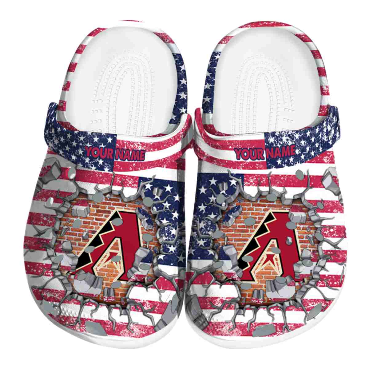Arizona Diamondbacks MLB Sport Crocs Crocband Clogs Shoes Comfortable For Men Women and Kids