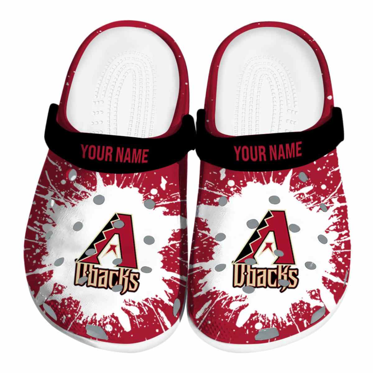Arizona Diamondbacks MLB Sport Crocs Crocband Clogs Shoes Comfortable For Men Women and Kids