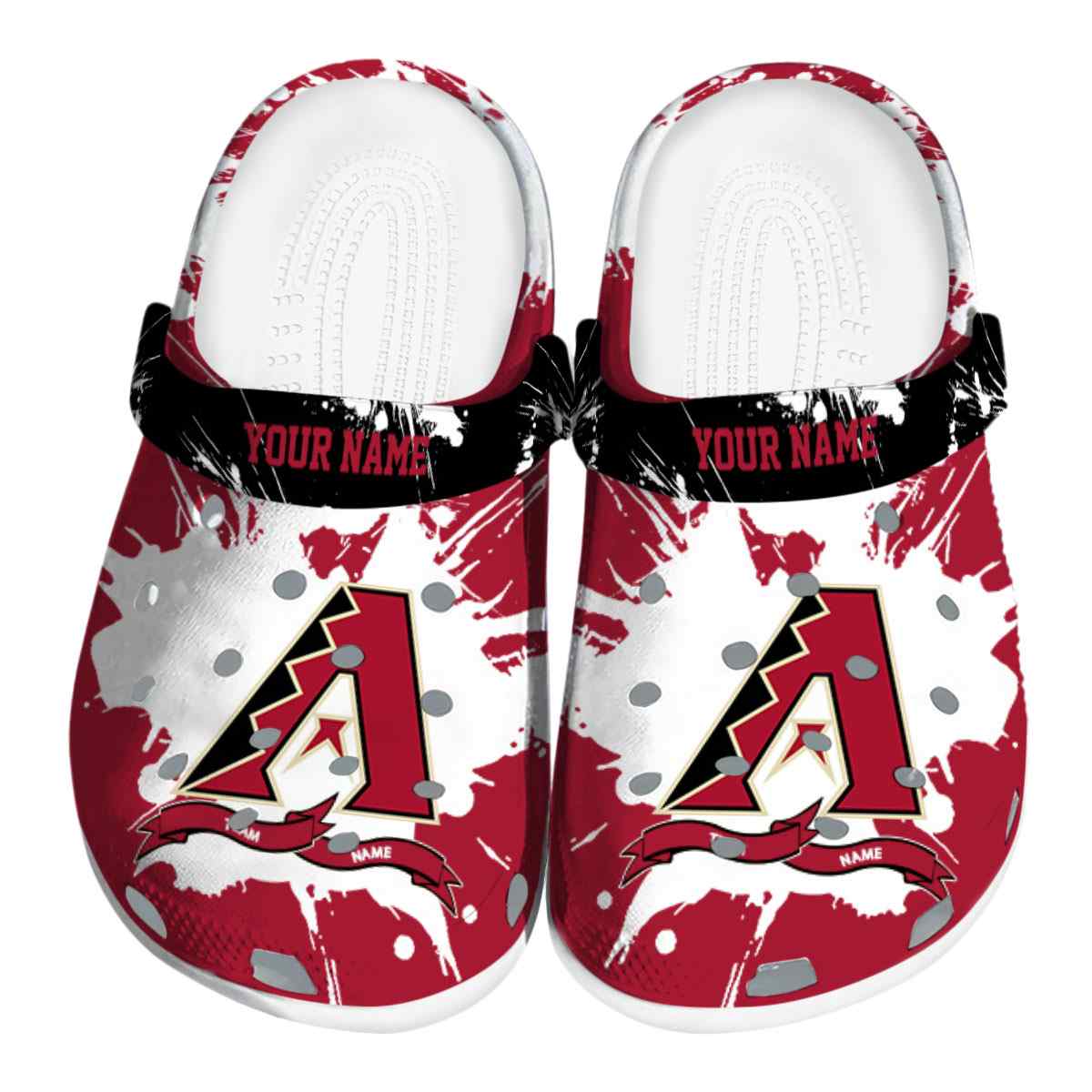 Arizona Diamondbacks MLB Sport Crocs Crocband Clogs Shoes Comfortable For Men Women and Kids