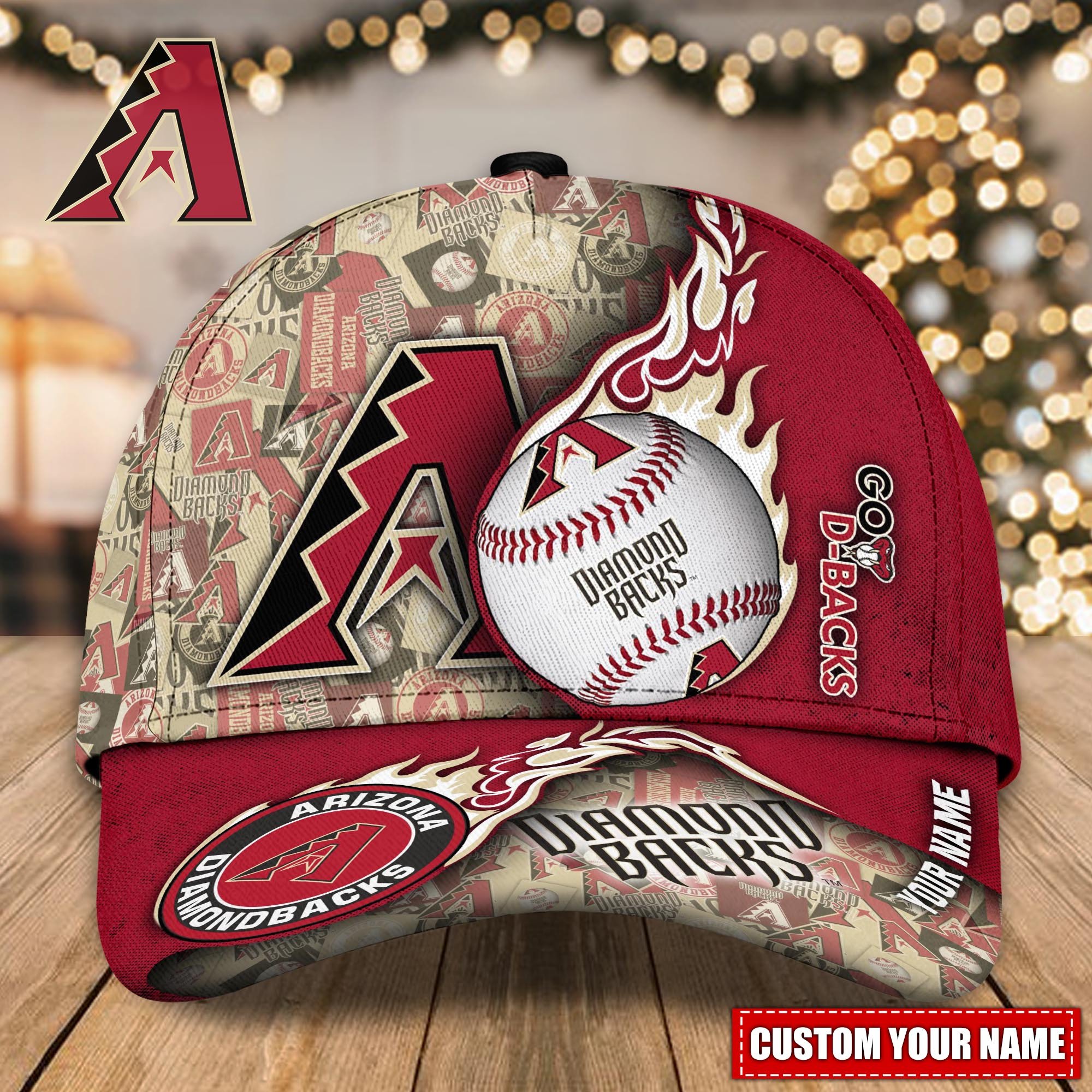 Arizona Diamondbacks Personalized Classic Caps, Baseball Caps Trucker Hats Custom Hats Gifts For Men & Women