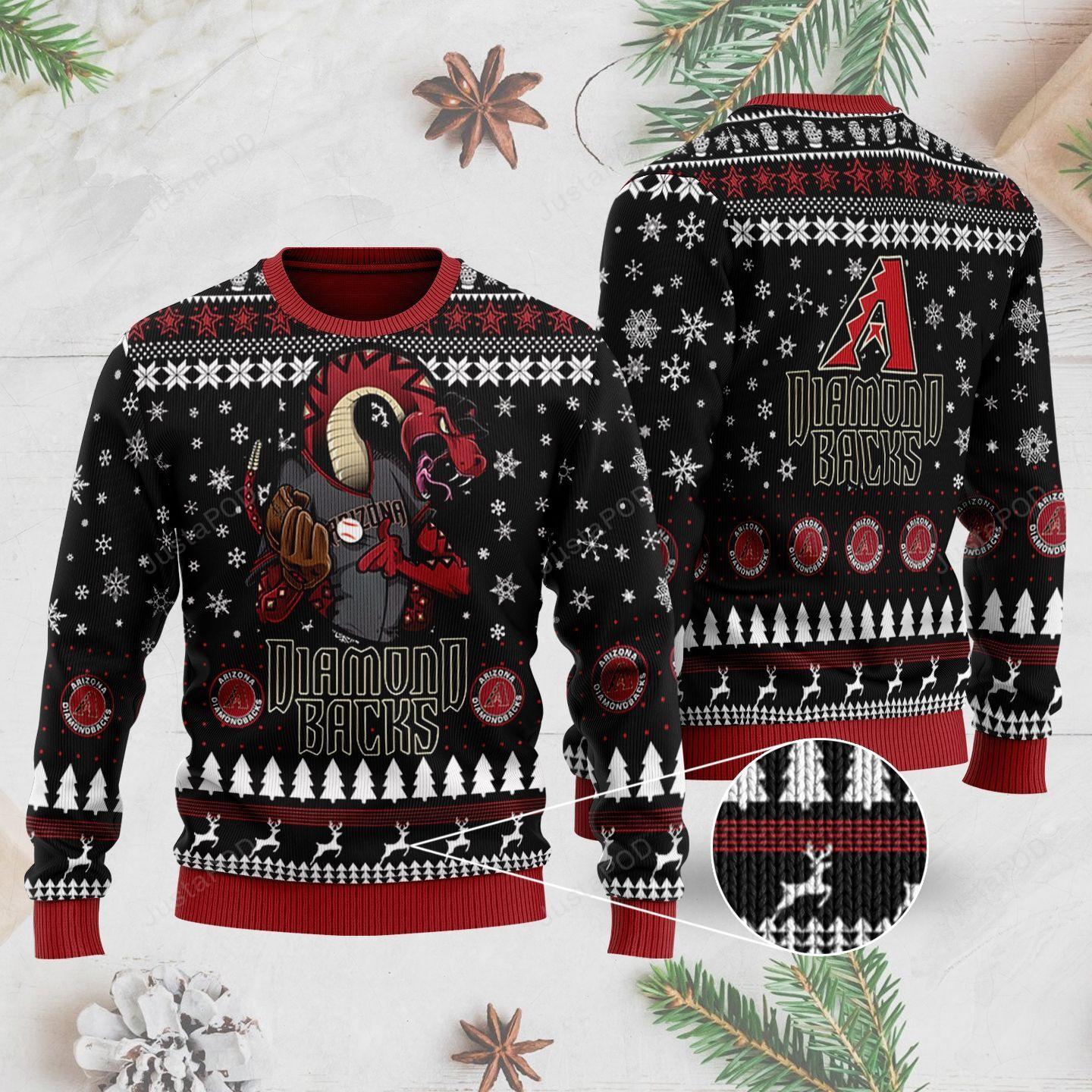 Arizona Diamondbacks Ugly Christmas Sweater Adult 3D Funny Matching for family