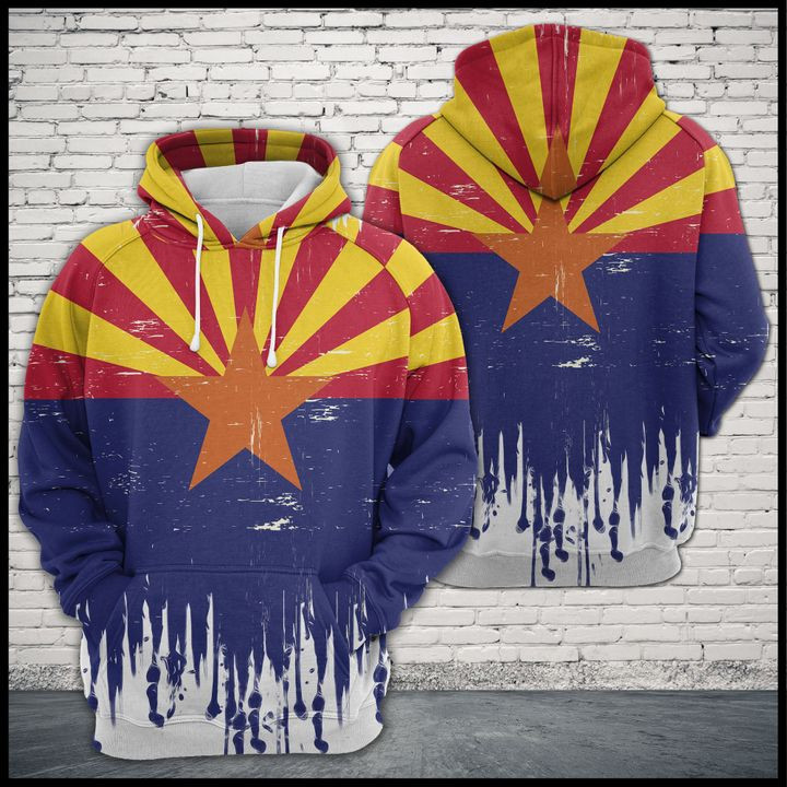 Arizona Flag 3D All Over Print Hoodie, Zip Hoodie