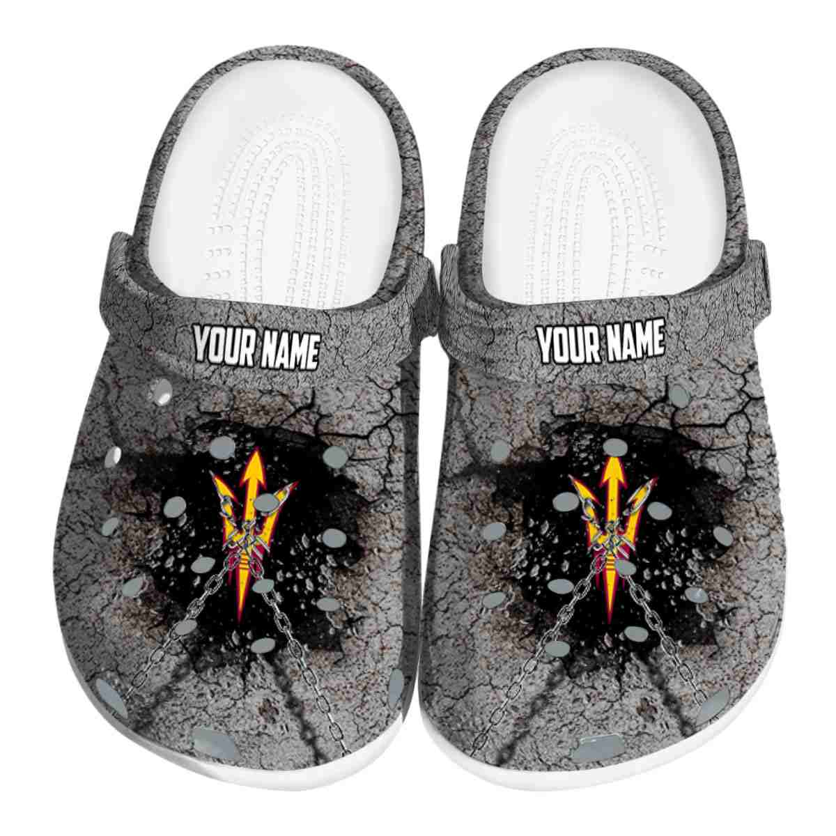 Arizona State Sun Devils NCAA Sport Crocs Crocband Clogs Shoes Comfortable For Men Women and Kids