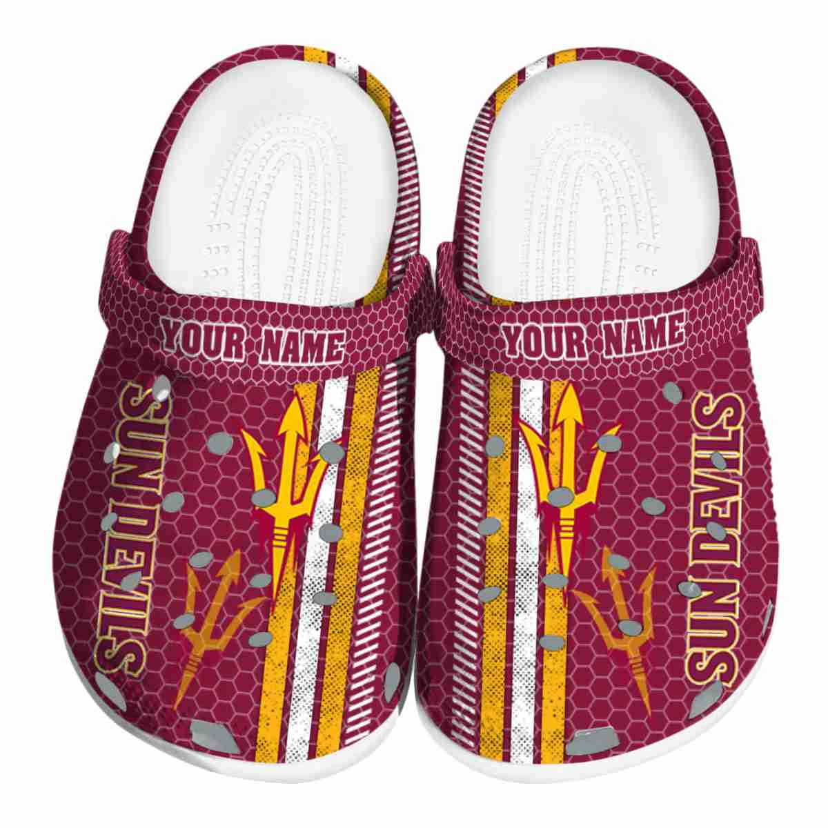 Arizona State Sun Devils NCAA Sport Crocs Crocband Clogs Shoes Comfortable For Men Women and Kids
